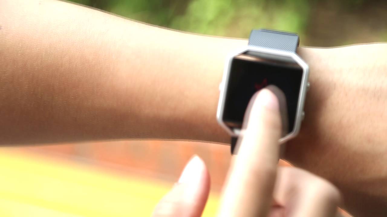 Fitbit Blaze touch screen - YouTube