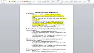 ENGL 102 Signature Assignment Outline