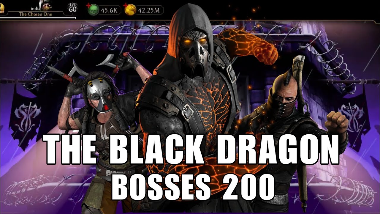 Black Dragon Normal Tower Final Boss Fight | Mk Mobile