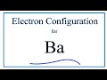 Barium Electron Configuration Concepts