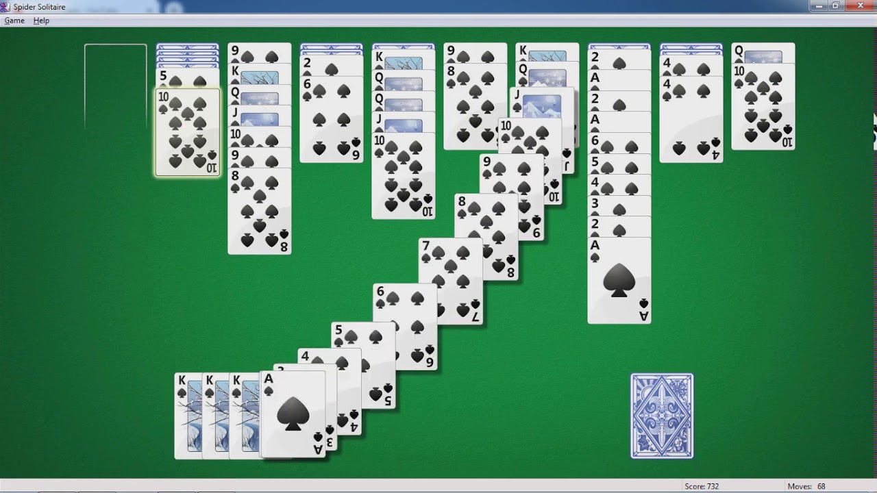 Пасьянс паук panoidl. Игра Spider Solitaire. Пасьянс паук 4. Классический пасьянс паук. Spider Solitaire (Microsoft).