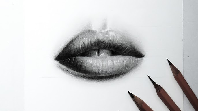 Como desenhar nariz e boca  Realistic drawings, Lips drawing