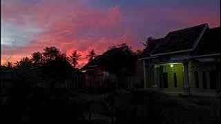 story wa suasana di desa menjelang Maghrib