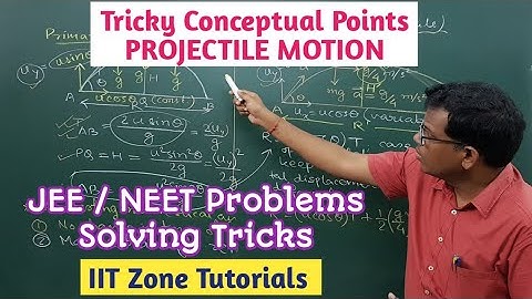 Kinematics - Tricky Conceptual Points on PROJECTILE MOTION For solving JEE & NEET Problems