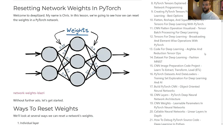 Reset Weights PyTorch Network - Deep Learning Course