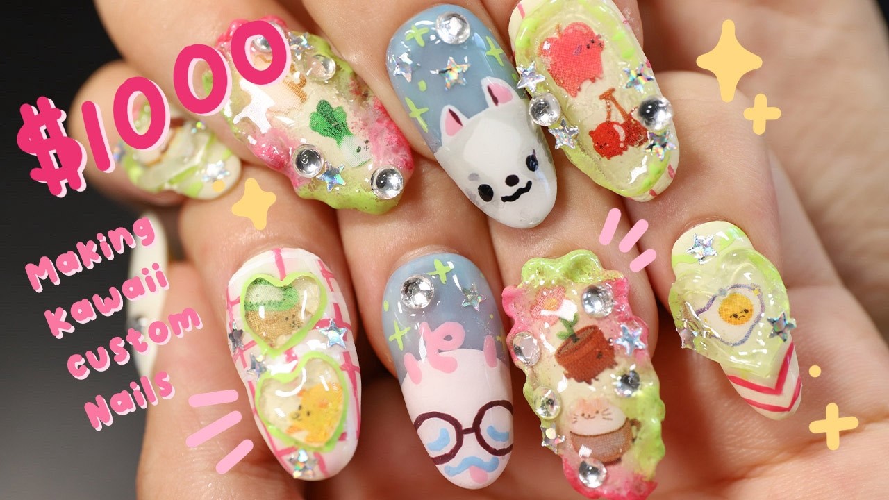 Trying $65 Nails Vs. $1000 Custom Press On Nails 💅🏻 Nail Vlog + Making Gel Press Ons At Home