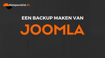 een backup van joomla maken