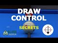 Draw shot control  how to be accurate and consistent using backspin