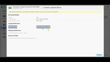 HPE SSA Logical Drive Creating