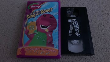 Opening And Closing To Barney: Can You Sing That Song? 2005 VHS