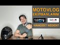 MOTOVLOG EKİPMANLARIMIZ. Kask Kamerası seçimi GoPro vs Sjcam. Mikrofonla Ses kaydı nasıl alınır?