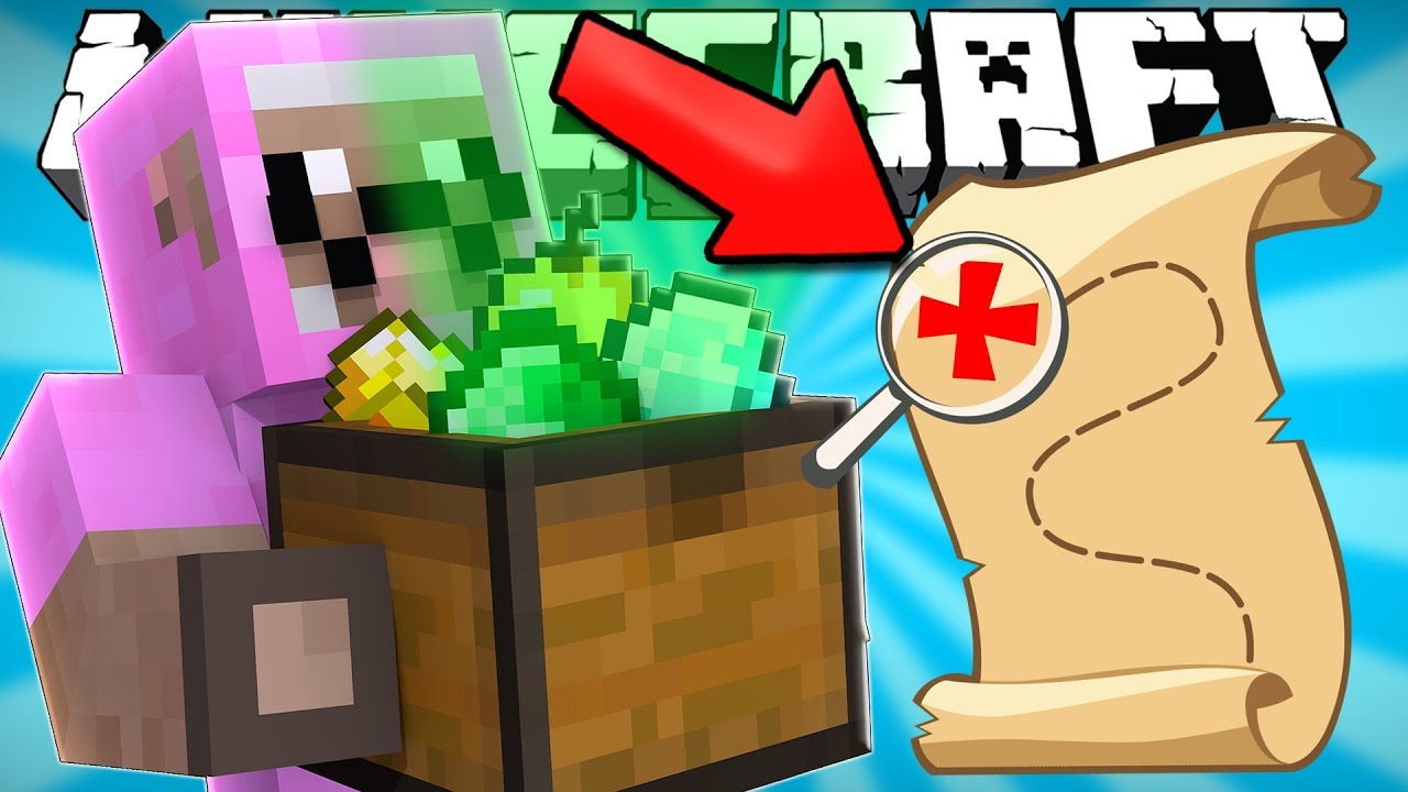 FINDING THE CHRISTMAS TREASURE IN MINECRAFT!!