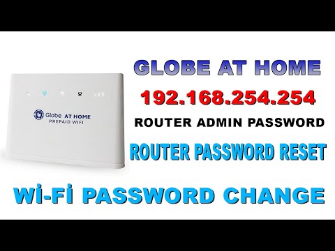 192.168 l 254.254 Globe at Home | Wifi Change Password | Router Login