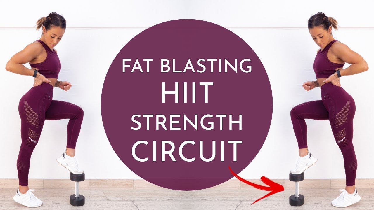 WOW, this workout killed me! 15 MIN FULL BODY HIIT STRENGTH CIRCUIT (Dumbbells)