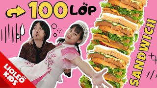 THỬ THÁCH 100 LỚP SANDWICH - Anh nông dân “đại náo” hoàng cung lấy lòng công chúa!!!!