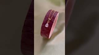WHATSAPP +919322219437 TO ORDER-  Solitaire American Diamond Flower Pendant Necklace