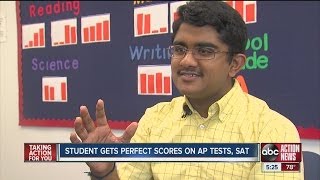 Student gets perfect score on AP tests and SAT Resimi