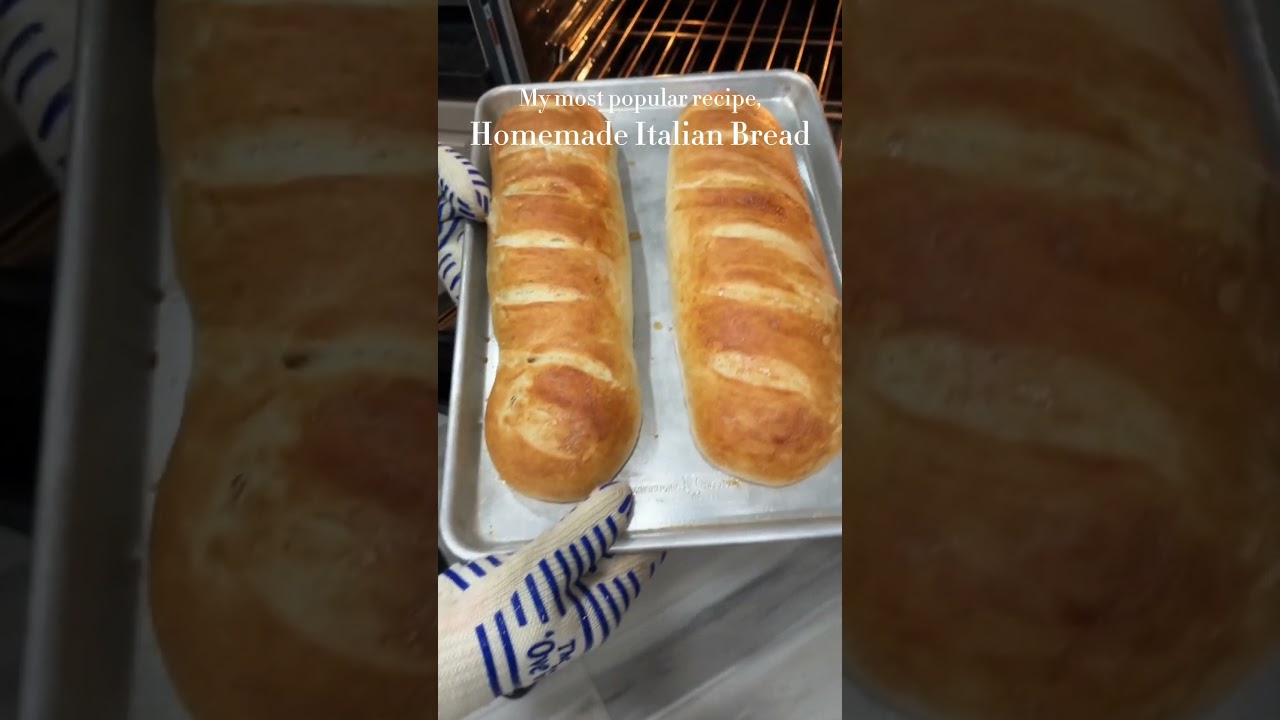 Homemade Italian bread is actually very easy to make and tastes delicious! RECIPE BELOW