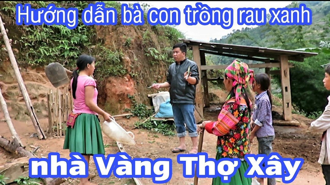 Hướng dẫn hộ nghèo cách trồng rau xanh tại nhà "Vàng Thợ Xây" theo tên diễn viên Nguyễn Tất Thắng