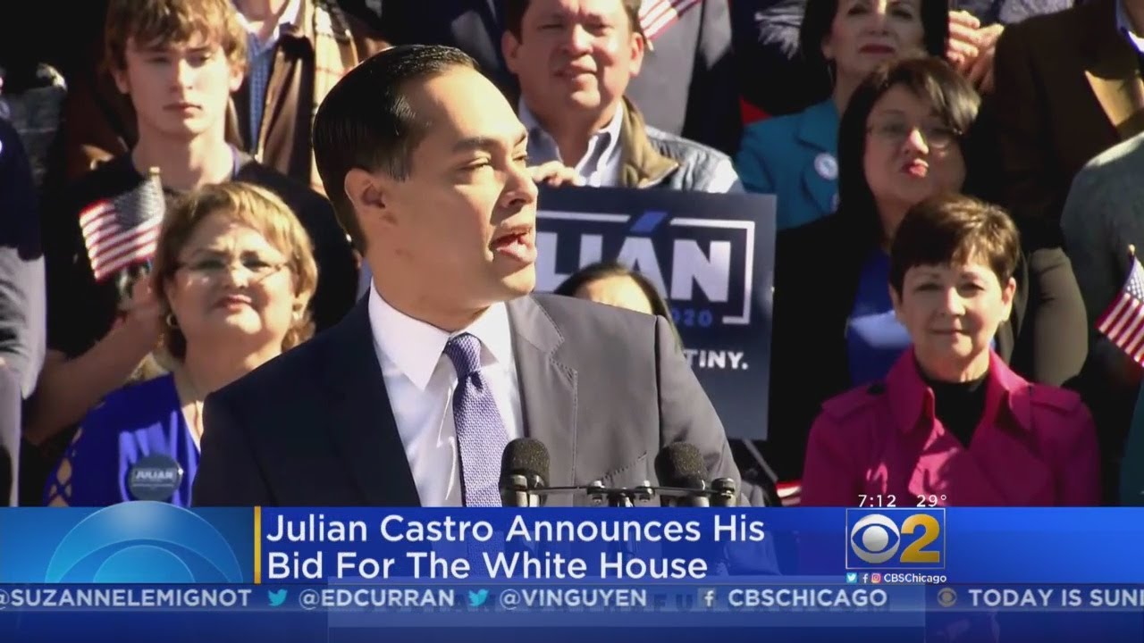 Julian Castro Announces Bid For 2020 Presidency - YouTube