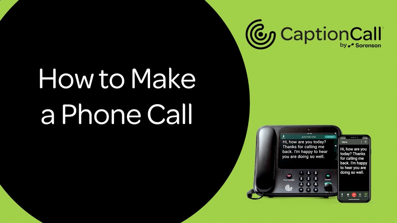 Making Captioned Phone Calls with Your CaptionCall Phone - YouTube