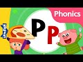 Phonics song  letter pp  phonics sounds of alphabet  nursery rhymes for kids