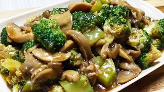 BROCCOLI with MUSHROOM RECIPE in GARLIC SAUCE | Easy To Cook
