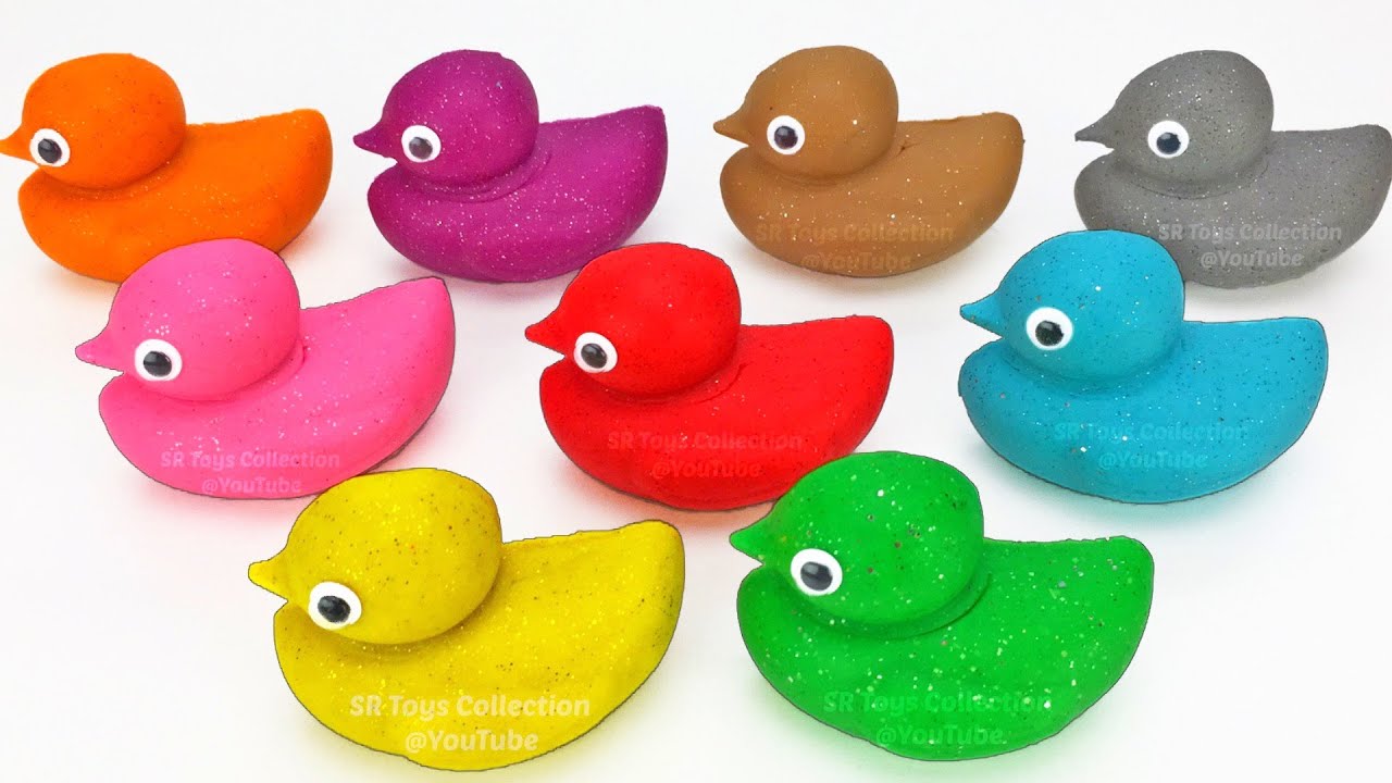 9 Play Doh Ducks and Surprise Toys 