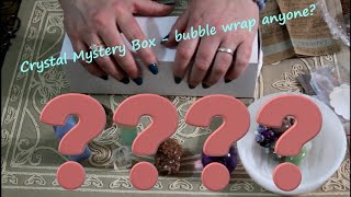 Asmr Unboxing Crystal Mystery Box Lots Of Bubble Wrap