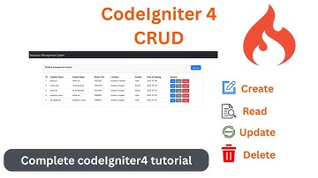 Complete CodeIgniter 4 CRUD Tutorial with Bootstrap 5 (Step-by-Step)