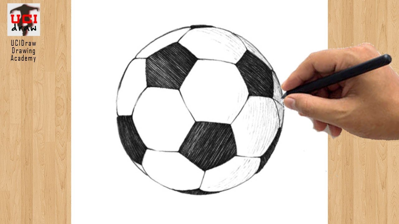 Soccer Ball Drawing - How To Draw A Soccer Ball Step By Step