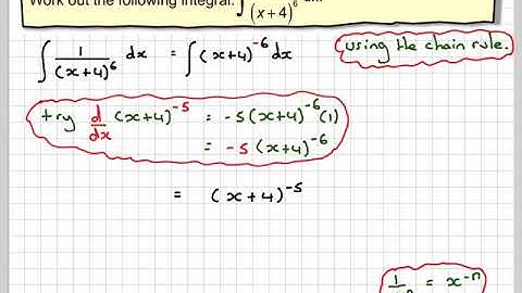 Integration using the reverse of the chain rule 02