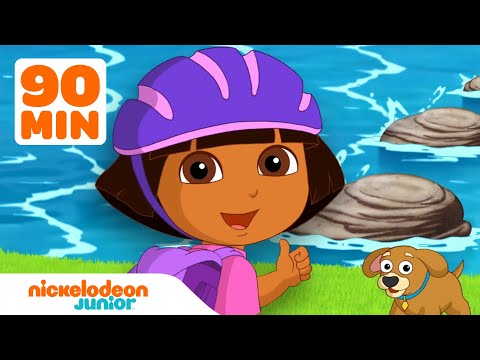 Dora the Explorer | Un pont arc-en-ciel + d'autres moments magiques ! | 90 minutes | Nickelodeon Jr.