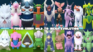 Catching these wild shiny pokemon in Pokemon GO and mega evolve them PART 2