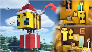 🎄 Рождество в MINECRAFT :: 🐝 Построй милый домик Санта-пчелки