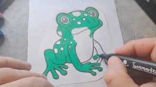 🐸🌈 CUTE FROG COLORING! 🎨💚 | Fun Frog Coloring Pages for Kids!