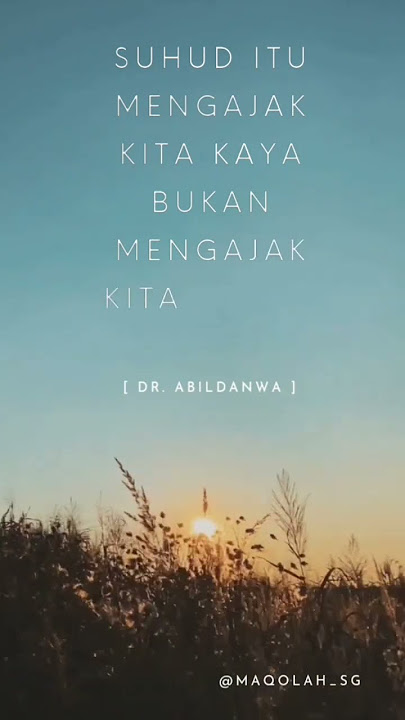 karena suhud itu tidak cinta dunia bukan anti kaya || maqolah sang guru #katakatamutiara #katabijak