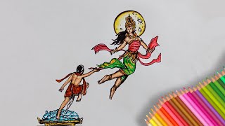 Cara Menggambar Sketsa Ogoh-Ogoh Ngidaming Bulan