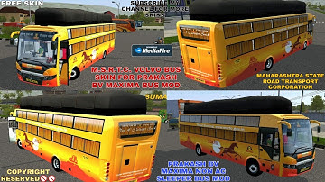 M.S.R.T.C ASWMEGHA LIVERY FOR PRAKASH BV MAXIMA NON AC SLEEPER BUS MOD BY IBS GAMING