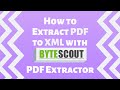 PDF to XML extraction with PDF Extractor SDK