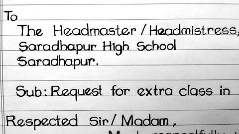 Application to Headmaster | awedan patra in english |  आवेदन पत्र  |