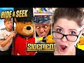 AMERICANS REACT TO SIDEMEN HIDE & SEEK IN THE WORLD'S BIGGEST TOY STORE