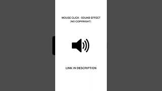 Mouse click - Sound effect (HD) No copyright #shorts