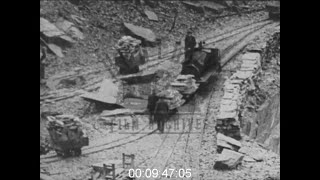 Slate Railway and Mining in North Wales, 1930s  Film 1008537