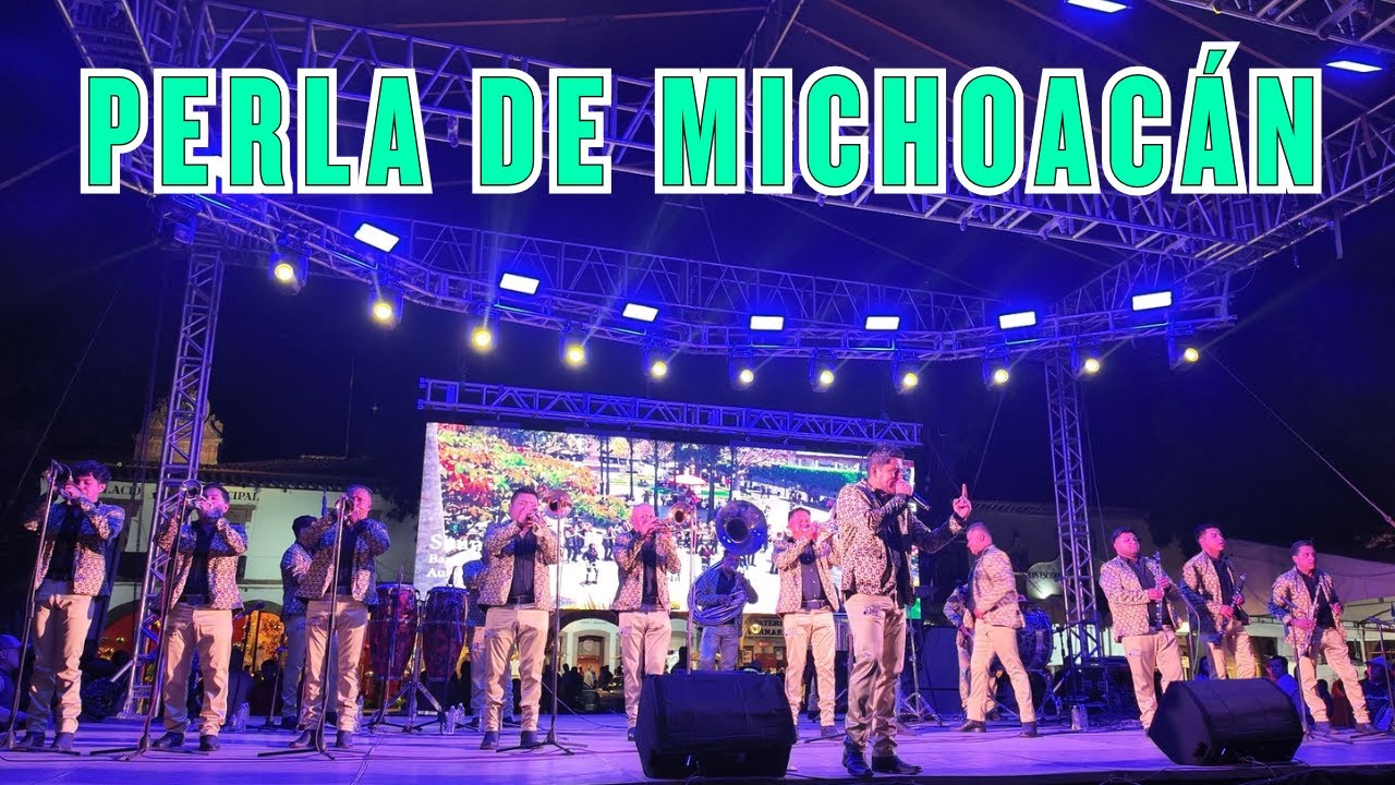 ¡Fiestón en Pátzcuaro! La Internacional Banda Perla de Michoacán en Vivo 🎶🔥
