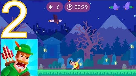 Bowmasters - Gameplay Walkthrough Part 2 - Playing Bird Hunt (iOS, Android)