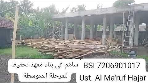 pembangunan gedung SMPIT Utsman Bin Affan