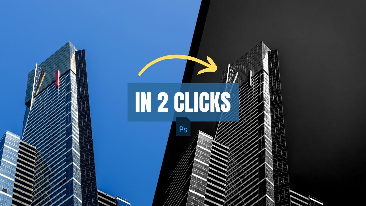 Discover the Secret to Creating Stunning Black and White Photos in Just 2 Steps! In Photoshop