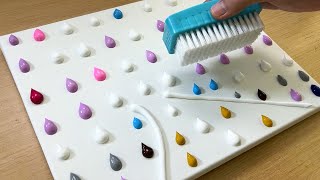 Laundry Brush Painting Technique / Acrylic Painting / Drawing Fence