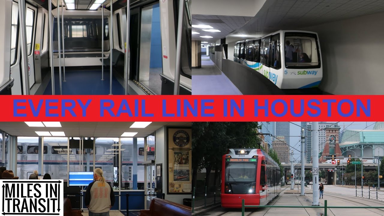 Riding Every Rail Line in Houston - YouTube